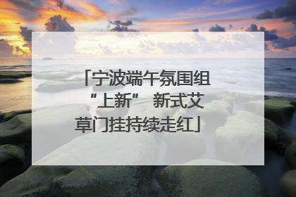 宁波端午氛围组“上新” 新式艾草门挂持续走红