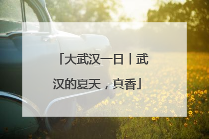 大武汉一日丨武汉的夏天，真香