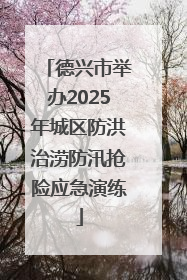 德兴市举办2025年城区防洪治涝防汛抢险应急演练