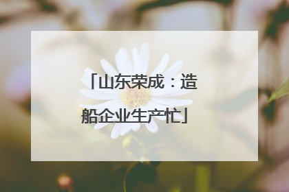 山东荣成：造船企业生产忙