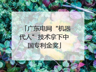 广东电网“机器代人”技术拿下中国专利金奖