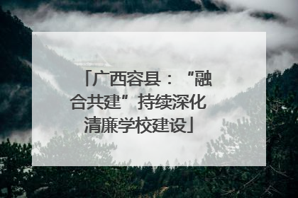 广西容县：“融合共建”持续深化清廉学校建设