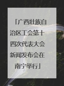 广西壮族自治区工会第十四次代表大会新闻发布会在南宁举行