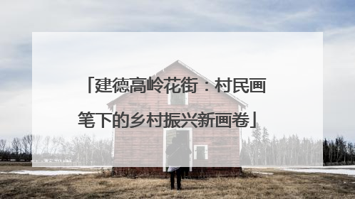 建德高岭花街：村民画笔下的乡村振兴新画卷