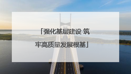 强化基层建设 筑牢高质量发展根基