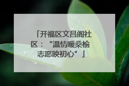 开福区文昌阁社区：“温情暖桑榆 志愿映初心”