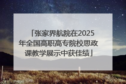 张家界航院在2025年全国高职高专院校思政课教学展示中获佳绩