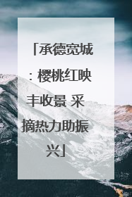 承德宽城：樱桃红映丰收景 采摘热力助振兴