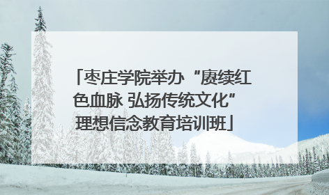 枣庄学院举办“赓续红色血脉 弘扬传统文化”理想信念教育培训班