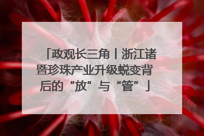 政观长三角丨浙江诸暨珍珠产业升级蜕变背后的“放”与“管”