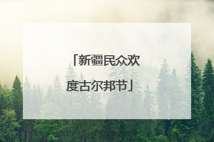 新疆民众欢度古尔邦节