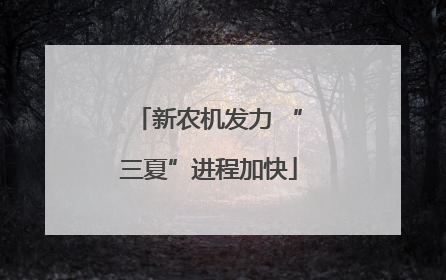 新农机发力 “三夏”进程加快