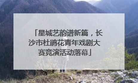 星城艺韵谱新篇，长沙市杜鹃花青年戏剧大赛竞演活动落幕