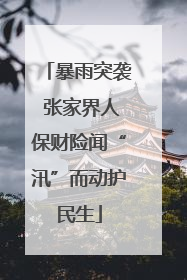 暴雨突袭 张家界人保财险闻“汛”而动护民生