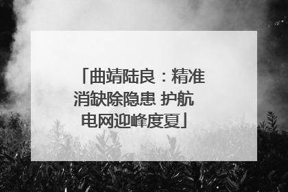 曲靖陆良：精准消缺除隐患 护航电网迎峰度夏