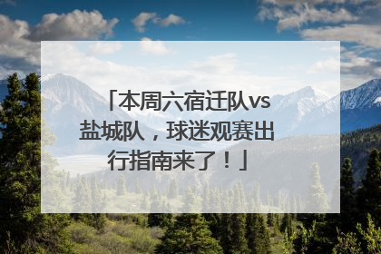 本周六宿迁队vs盐城队，球迷观赛出行指南来了！