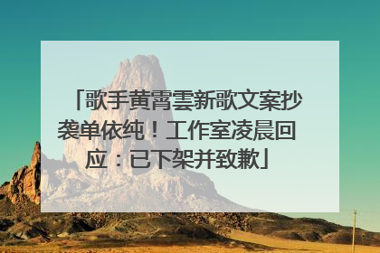 歌手黄霄雲新歌文案抄袭单依纯！工作室凌晨回应：已下架并致歉