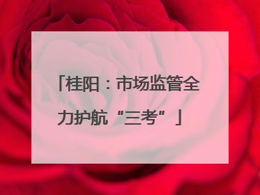 桂阳：市场监管全力护航“三考”