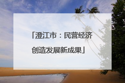 澄江市：民营经济创造发展新成果