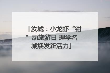 汝城：小龙虾“钳”动旅游日 理学名城焕发新活力