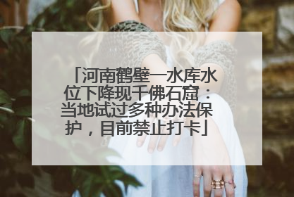 河南鹤壁一水库水位下降现千佛石窟：当地试过多种办法保护，目前禁止打卡