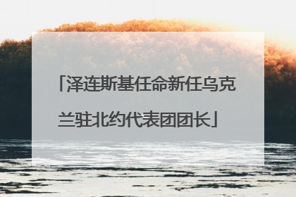 泽连斯基任命新任乌克兰驻北约代表团团长