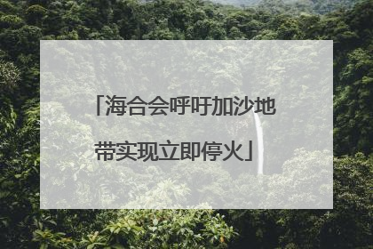 海合会呼吁加沙地带实现立即停火