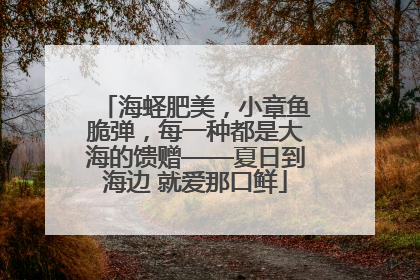海蛏肥美，小章鱼脆弹，每一种都是大海的馈赠——夏日到海边 就爱那口鲜