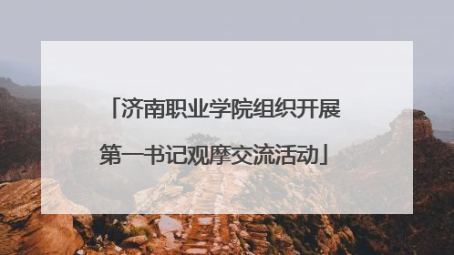 济南职业学院组织开展第一书记观摩交流活动