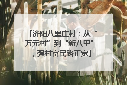 济阳八里庄村：从“万元村”到“新八里”，强村富民路正宽