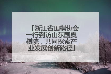 浙江省围棋协会一行到访山东国奥棋院，共同探索产业发展创新路径