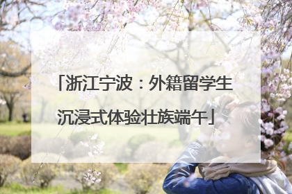 浙江宁波：外籍留学生沉浸式体验壮族端午