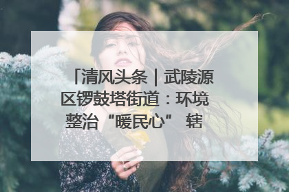 清风头条｜武陵源区锣鼓塔街道：环境整治“暖民心” 辖区面貌“靓”起来