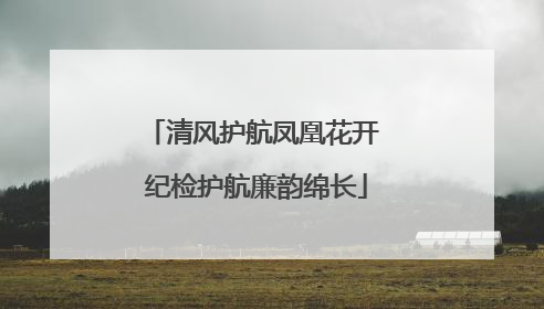 清风护航凤凰花开 纪检护航廉韵绵长