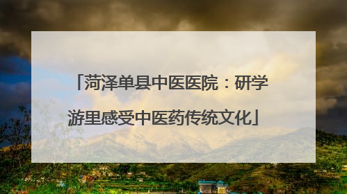 菏泽单县中医医院：研学游里感受中医药传统文化