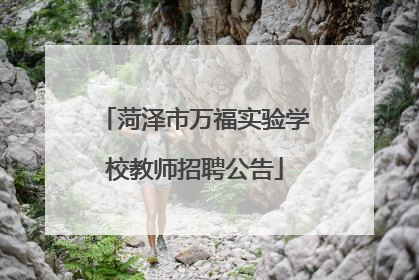 菏泽市万福实验学校教师招聘公告