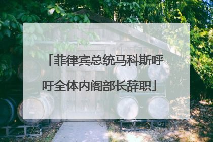 菲律宾总统马科斯呼吁全体内阁部长辞职