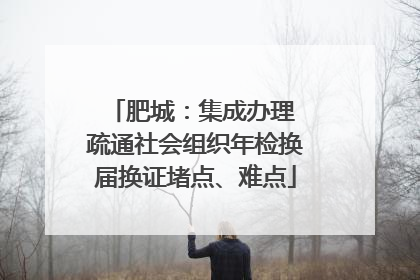 肥城：集成办理 疏通社会组织年检换届换证堵点、难点