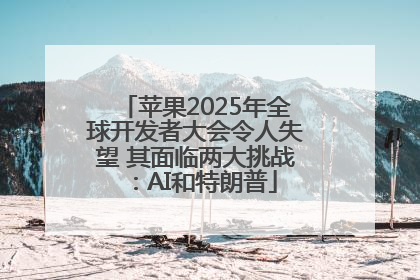 苹果2025年全球开发者大会令人失望 其面临两大挑战：AI和特朗普