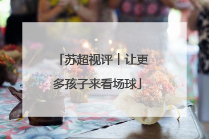 苏超视评︱让更多孩子来看场球
