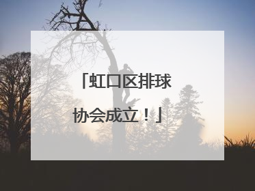 虹口区排球协会成立！
