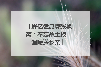 蜂亿健品牌张艳霞：不忘故土根 温暖送乡亲