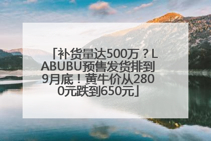 补货量达500万？LABUBU预售发货排到9月底！黄牛价从2800元跌到650元