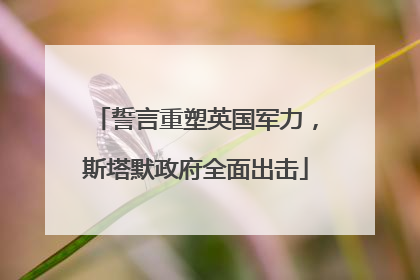 誓言重塑英国军力，斯塔默政府全面出击