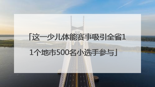 这一少儿体能赛事吸引全省11个地市500名小选手参与