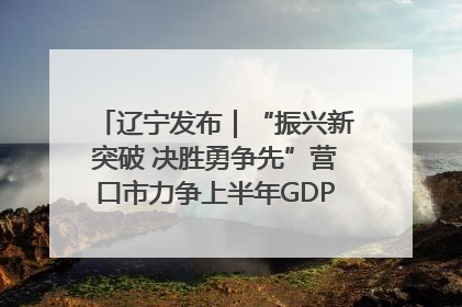 辽宁发布｜“振兴新突破 决胜勇争先”营口市力争上半年GDP增长6%左右