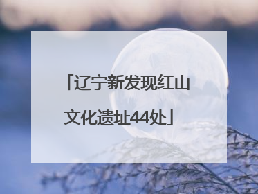 辽宁新发现红山文化遗址44处