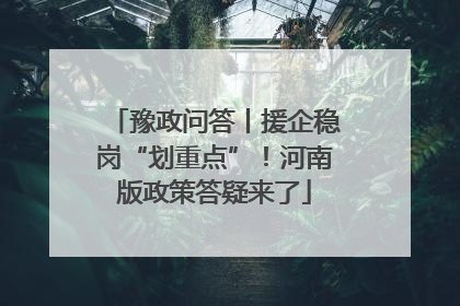 豫政问答丨援企稳岗“划重点”！河南版政策答疑来了