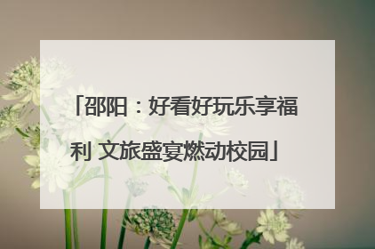 邵阳：好看好玩乐享福利 文旅盛宴燃动校园