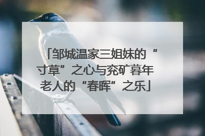 邹城温家三姐妹的“寸草”之心与兖矿暮年老人的“春晖”之乐